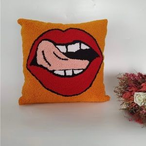 16x16 decorative pillow (1 pillow for sale - orange one)